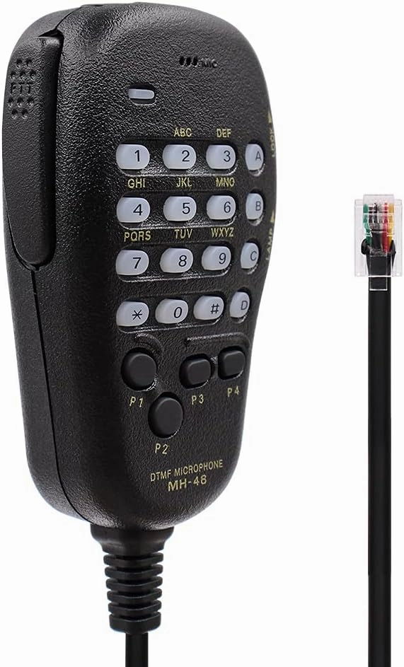 Handheld Microphone Speaker MH-48A6J with Button for YAESU FT-2900R FT-8900R FT-7900R FT-1807 FT-7800R FT-1900R FT-1500M FT-8500M radios