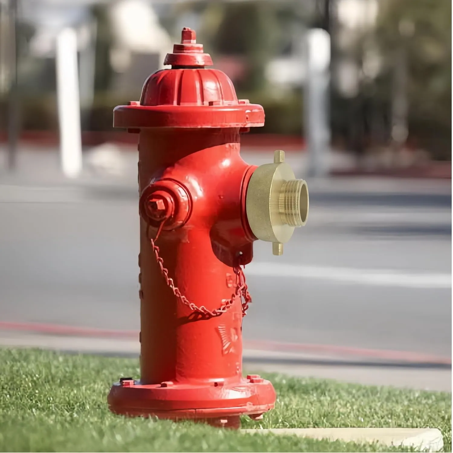 Happy Tree 2-1/2" NH/NST Female x 2" NPT Male Brass Fire Hose Hydrant Adapter with Pin Lug Brass Fire Equipment