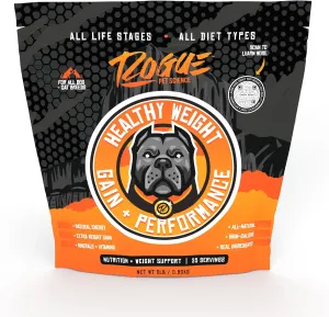 Healthy Weight - Natural Weight Gainer for Dogs - High Calorie Tasty Dog Food & Cat Food Topper - Supports Weight Gain, Gut Health & Digestion - Helps Provide Natural Energy (2 lbs)