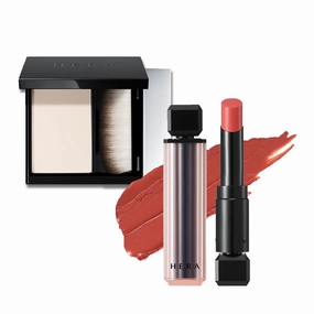 HERA Airy Blurring Powdered Primer and Sensual Powder Matte Lipstick #434 PAMPAS