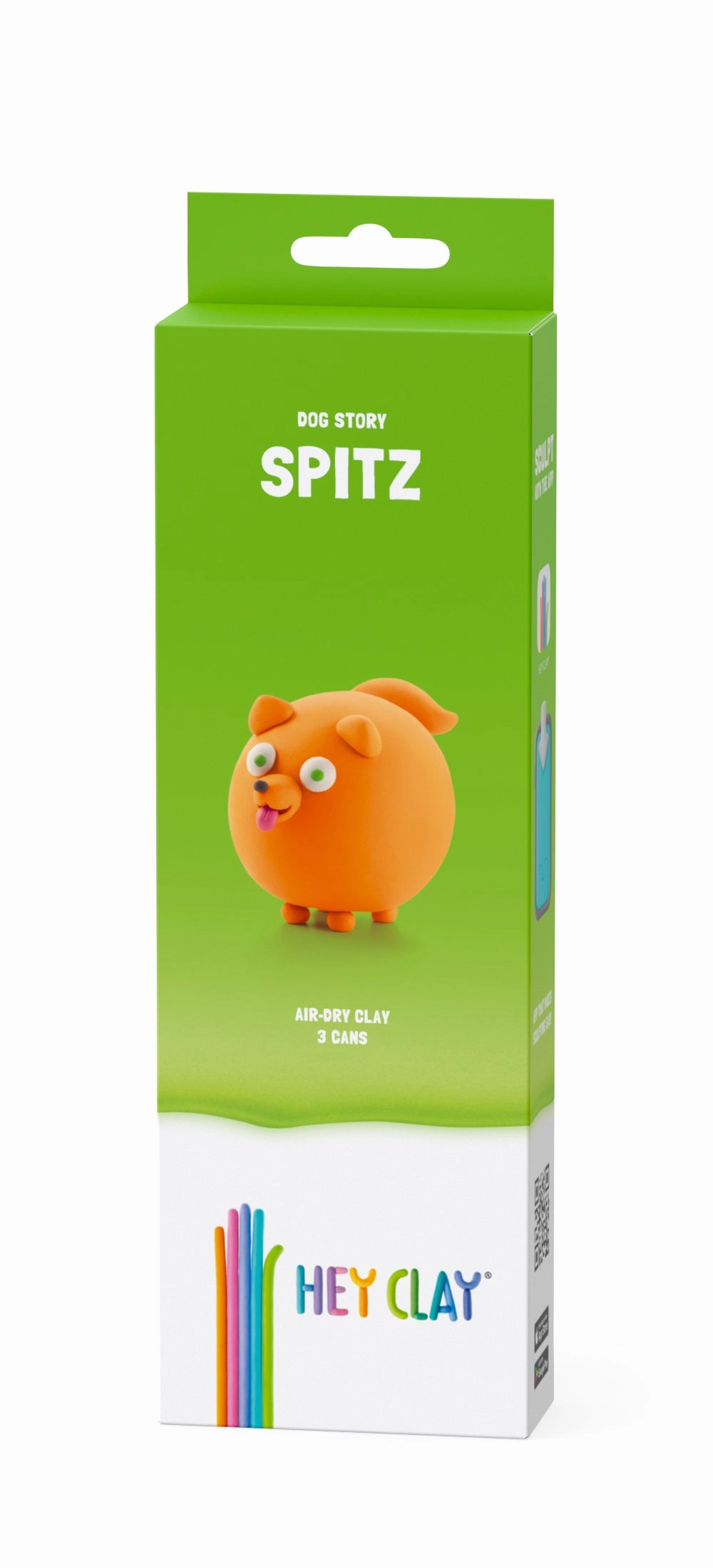 HEY CLAY, DOG STORY, SPITZ, 3 CANS, 5 COLOUR