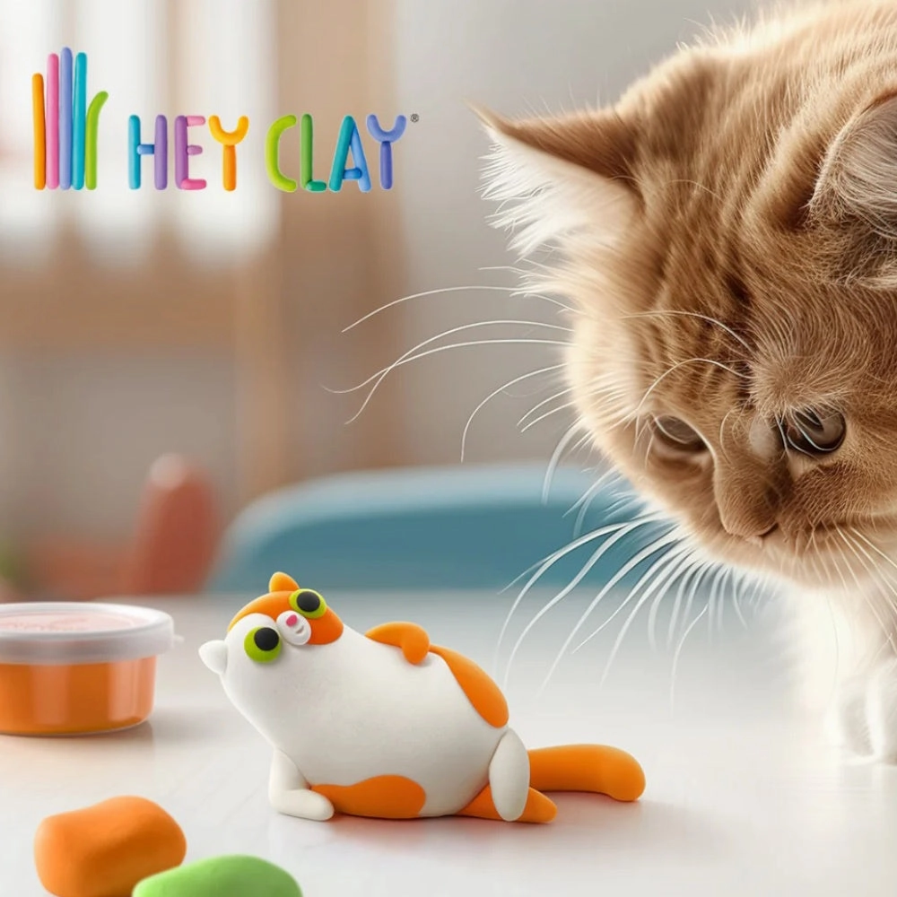 Hey Clay Fluffy Pets - Persian Cat, 3 Cans