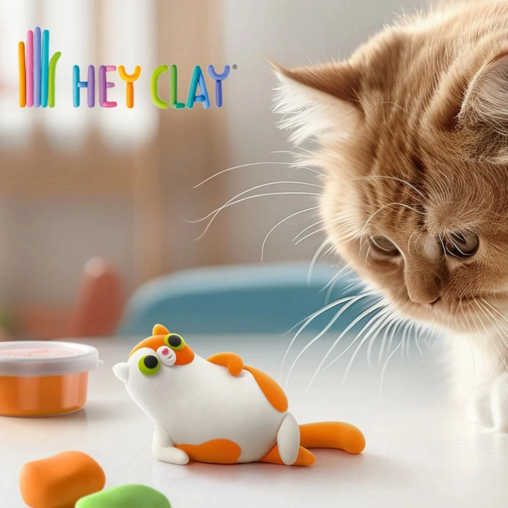 Hey Clay Fluffy Pets - Persian Cat, 3 Cans