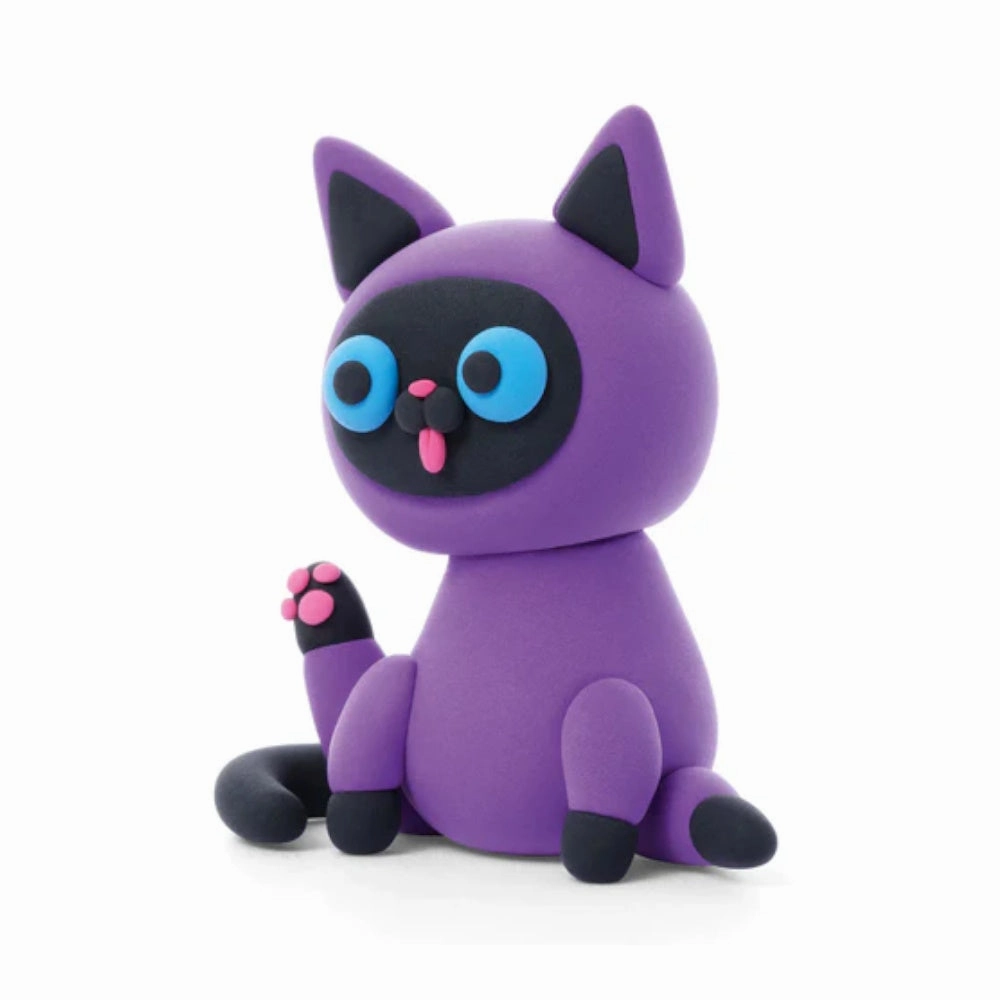 Hey Clay Fluffy Pets - Siamese Cat, 3 Cans