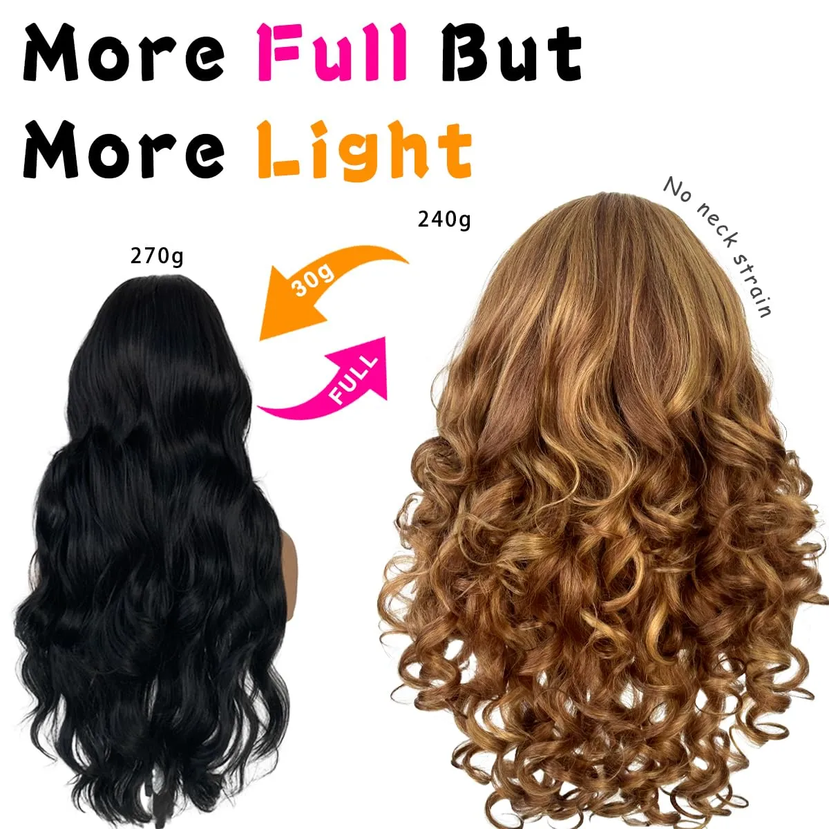 Highlight Ombre Glueless Lace Front Wig Pre Plucked 13x6 Synthetic Wear And Go Honey blonde Wig Yaki Body Wave Wig Pre-Cut