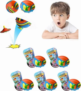 Hip Hop Jumping Fidget Toy, Creative Bounce Bowls, Camouflage Rubber Spinning Bowls, Outdoor Sports Kids Adult Stress Relief Toys (5PCS Normal Models)