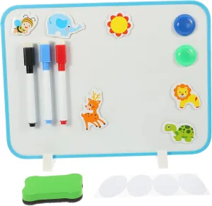 Homoyoyo PVC Alloy Small Whiteboard Double-Sided Erasable Drawing Board for and Desktop Write-