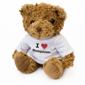 I LOVE MONTEPULCIANO - Teddy Bear - Cute Cuddly Soft Adorable - Gift Present
