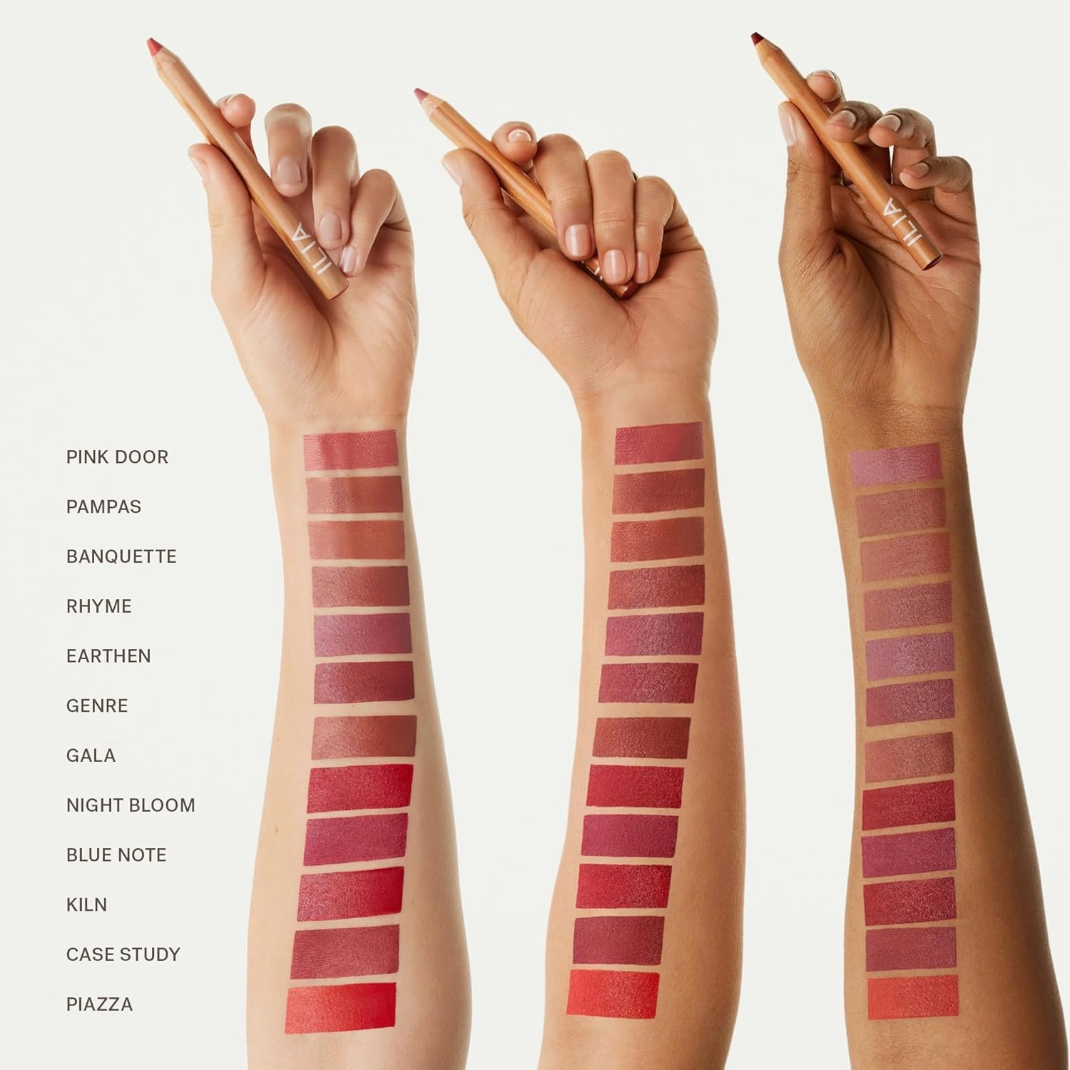 ILIA - Lip Sketch Hydrating Crayon | Hydrate, Plump, Smooth, Strengthen | Long Lasting up to 12-Hours, Bleed-Resistant, Soft-Matte | Barrier-Building, Non-Toxic, Cruelty-Free (Pampas)