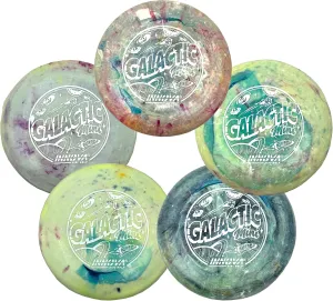 Innova Discs Galactic Mini 5 Pack – Swirly Mini Markers for Disc Golf for Marking Your Lie, Doubles, Mini Targets (5 Pack)