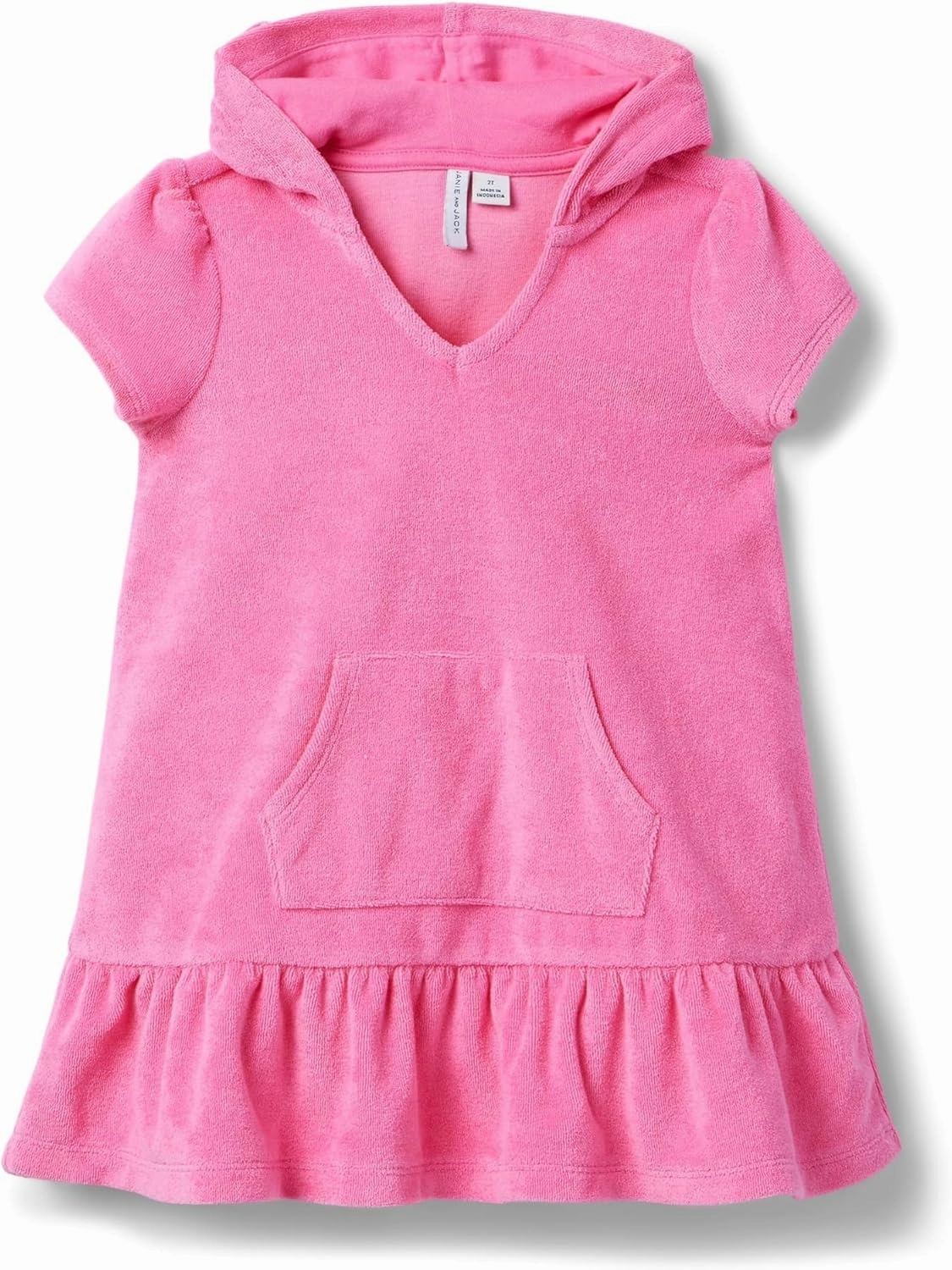 Janie and Jack Girls' Hooded Swim Cover-up (Toddler/Little Big Kid)