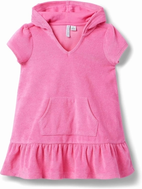 Janie and Jack Girls' Hooded Swim Cover-up (Toddler/Little Big Kid)