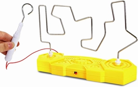 Jeanoko Electric Touch Maze Game, Convenient Brain Stimulating Bright Color Collision Electric Shock Toy Plastic and Metal for Kindergarten(D126-1 Advanced)