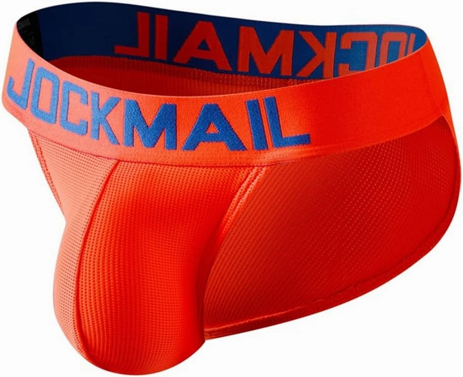 JOCKMAIL 4pcs/Pack Mens Briefs Underwear Mesh Comfort Underwear Briefs Men Underpants