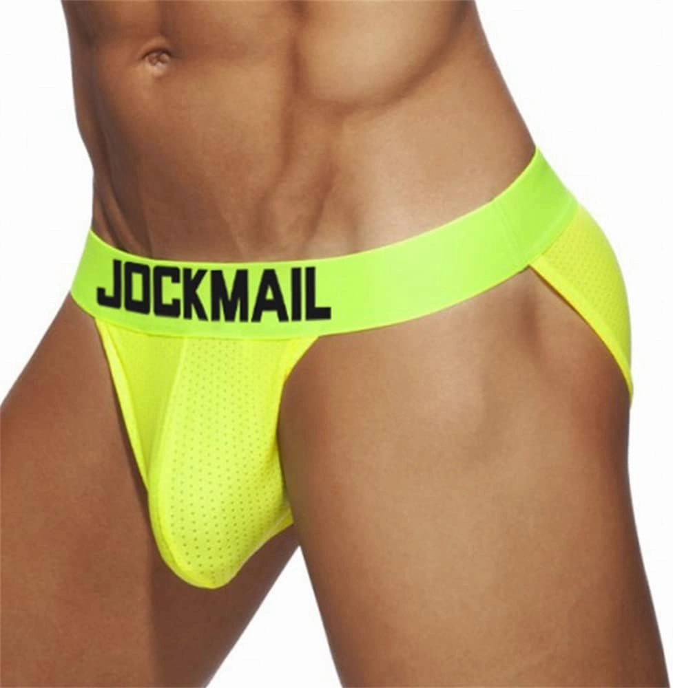 JOCKMAIL 4pcs/Pack Mens Briefs Underwear Mesh Comfort Underwear Briefs Men Underpants