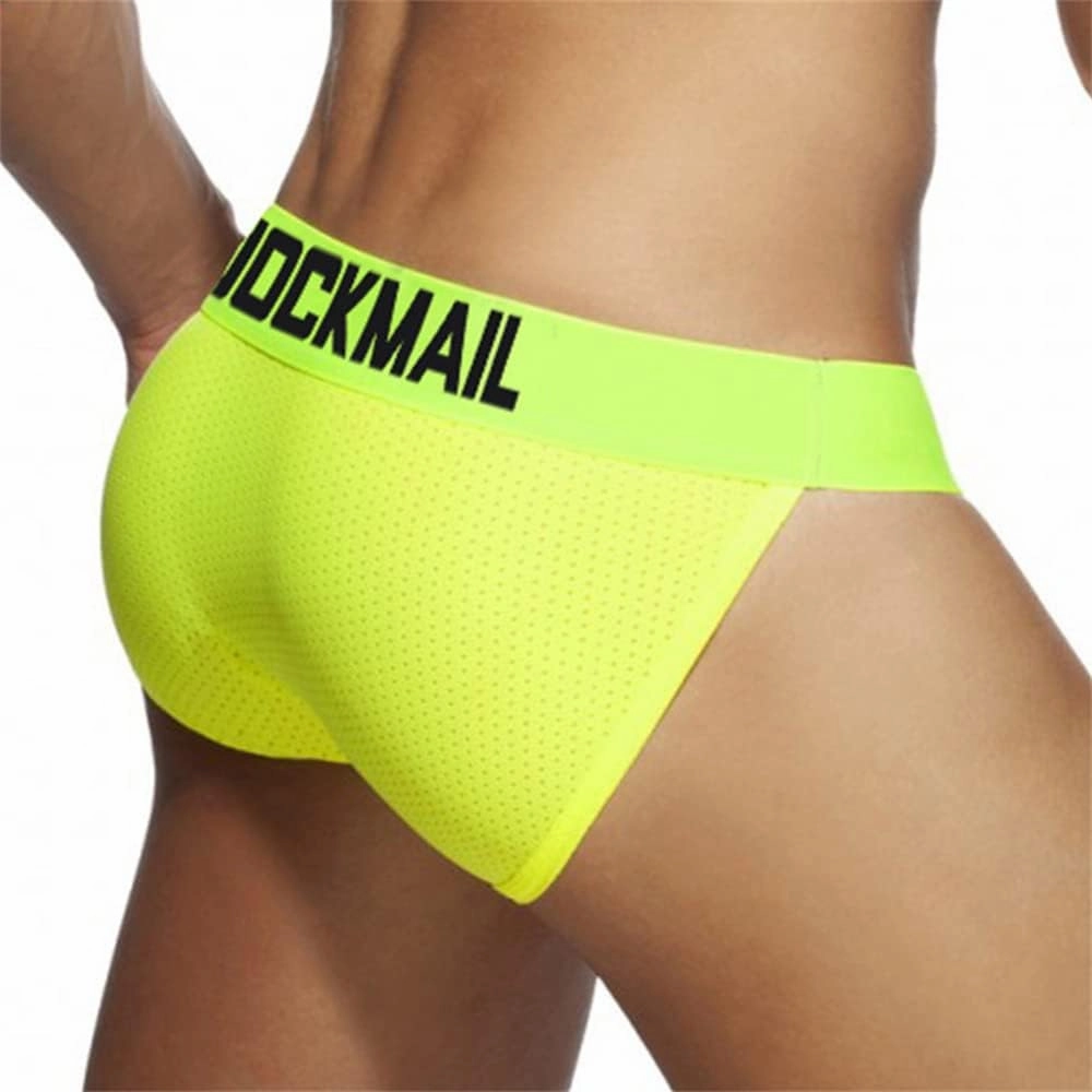 JOCKMAIL 4pcs/Pack Mens Briefs Underwear Mesh Comfort Underwear Briefs Men Underpants