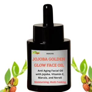 Jojoba Glow Face Oil – Organic & Natural, Moisturizing, Multi-Tasking Facial Treatment Oil (30ml) Non-Greasy, Fast-Absorbing for Face