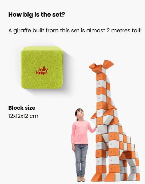 JollyHeap Magnetic 150 Block Joy Set