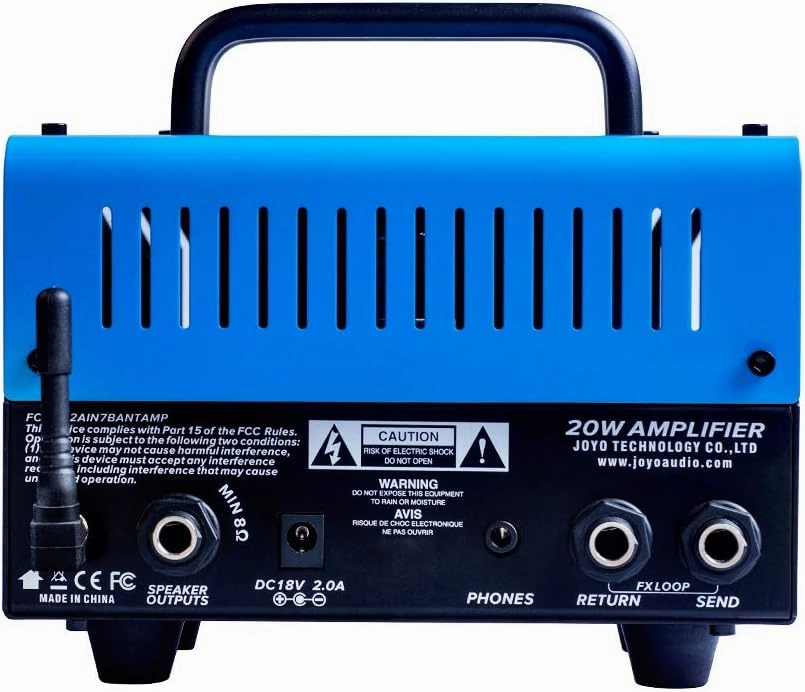 JOYO Bluejay BanTamp Series Mini Amp Head 20 Watt Preamp 2 Channel Hybrid Tube Guitar Amplifier with Bluetooth