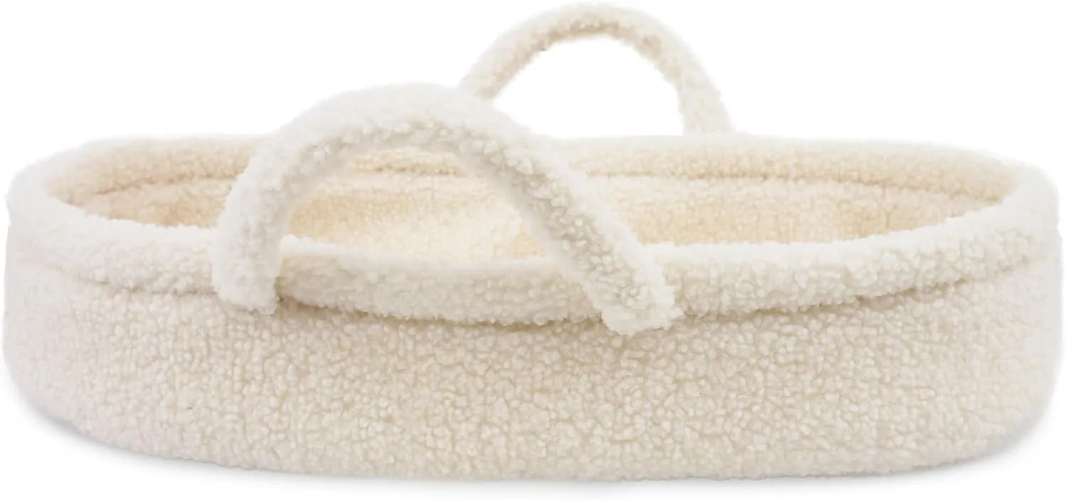 June Garden Cozy Dream Doll Bassinet - Baby Doll Portable Carrier - Fits for American Girl Dolls or Teddy Bears up to 18" - Cream White