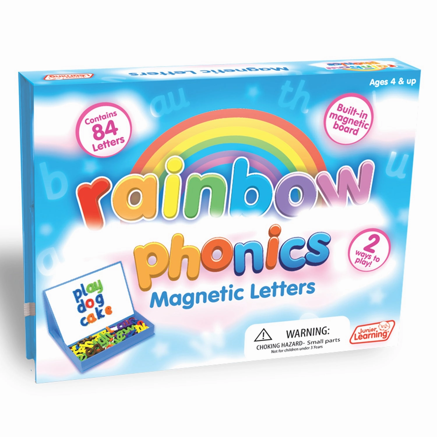 Junior Learning Rainbow Phonics Magnetic Letters, 85 Pieces (JRL 194)