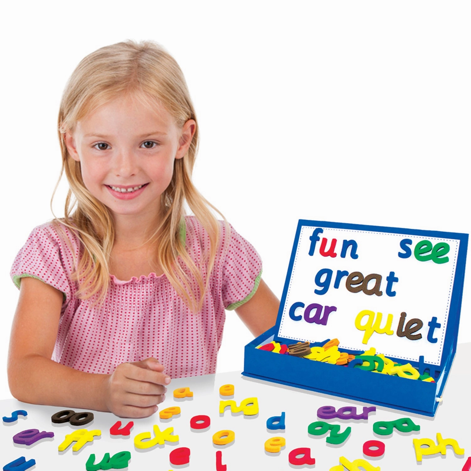 Junior Learning Rainbow Phonics Magnetic Letters, 85 Pieces (JRL 194)