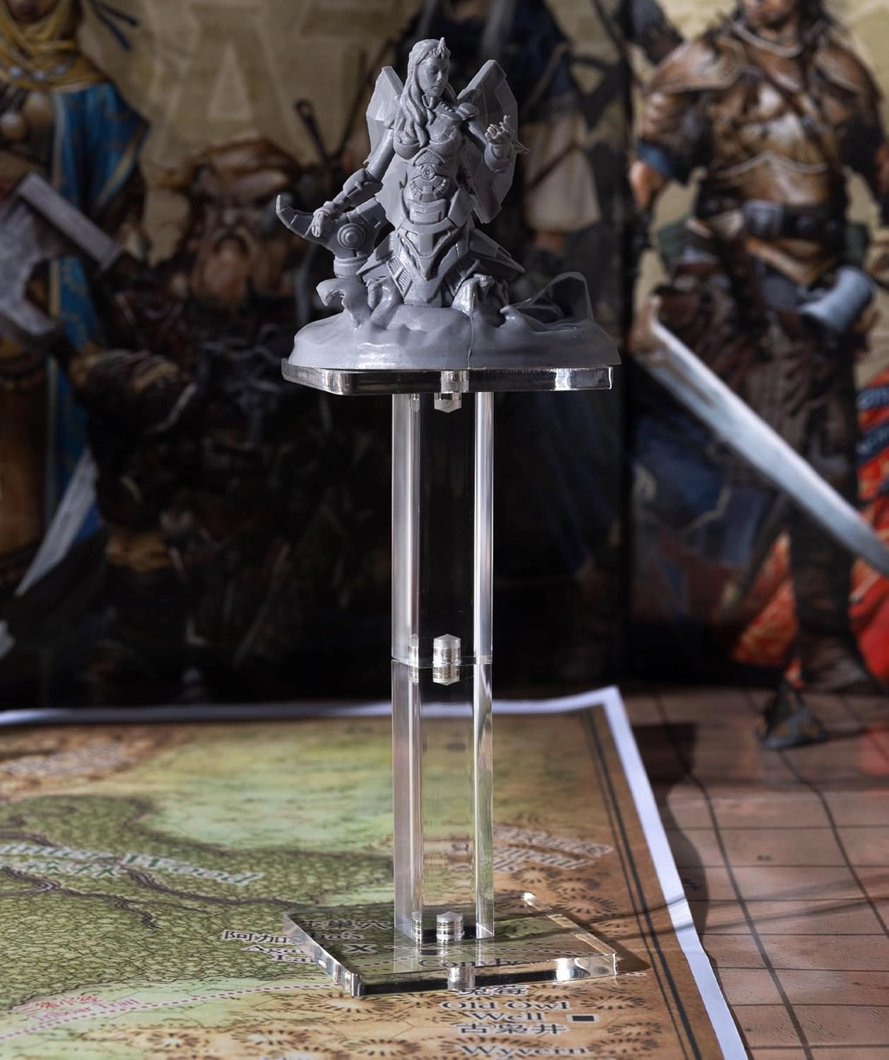 Kalami 2 Sets Flying Miniatures Magnetic Combat Riser for DND with 2" Base, 3D Single Flyer Riser for TTRPGS and Board Games