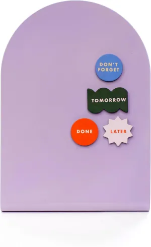 Kikkerland Inkerie Purple Magnetic Memo Board