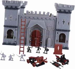 Kisangel 1 Set DIY Castle Soldiers Model Creative Assembled Play for Educational Scene Layout Enhance Imagination Hands Skills Safe Construction