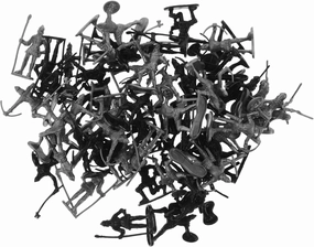 Kisangel Medieval Knight Action Figures 60pcs Miniature Army Men Plastic Soldiers Warriors Model for Historical Play