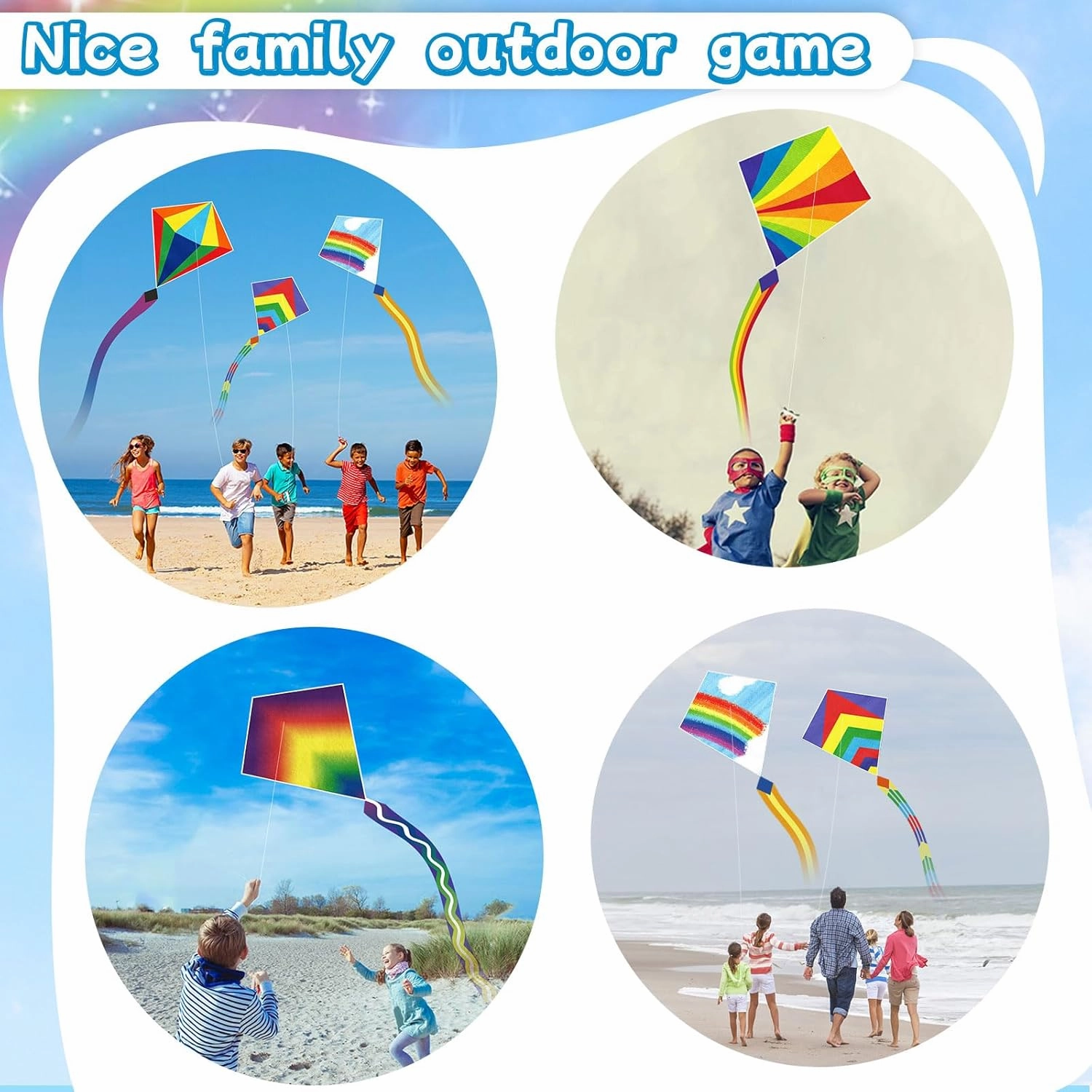 Kite for Kids Easy to Fly - Kites for Kids Girls Boys Adults Easy to Fly, Perfect for Easter Birthday Gift Idea Beach Trip Park Family Activities Outdoor Games
