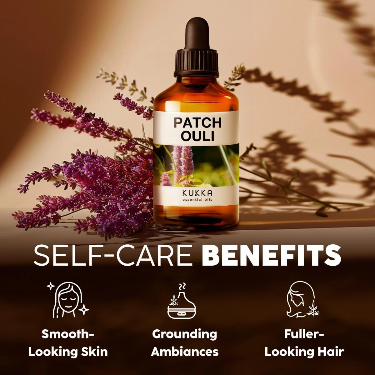 KUKKA essential oils 100% Pure & Natural Patchouli Essential Oil for Skin, Diffuser & Soap Making DIY(4 Fl Oz/118 ml)