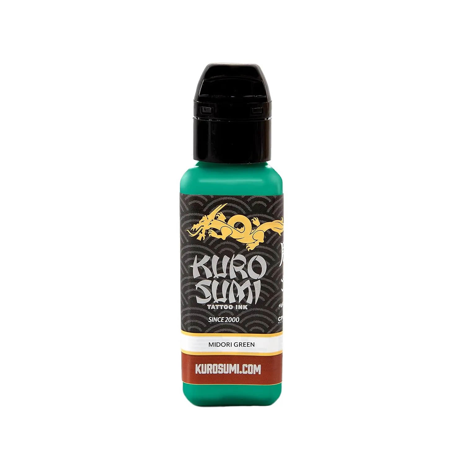 Kuro Sumi Midori Green, Vegan Friendly, Professional Ink 3oz