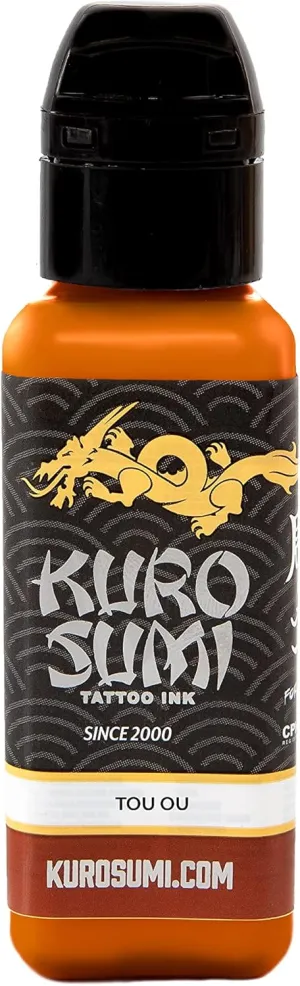 Kuro Sumi TOU Ou Orange, Vegan Friendly, Professional Ink 1.5oz