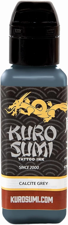 Kuro Sumi Calcite Grey, Vegan Friendly, Professional Ink 3oz