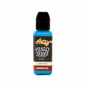 Kuro Sumi Kung Fu Blue, Vegan Friendly, Professional Ink 1.5oz
