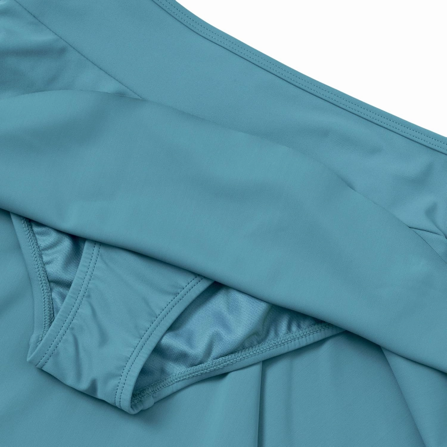 Lands' End Girls Slim Swim Mini Skirt Swim Bottoms
