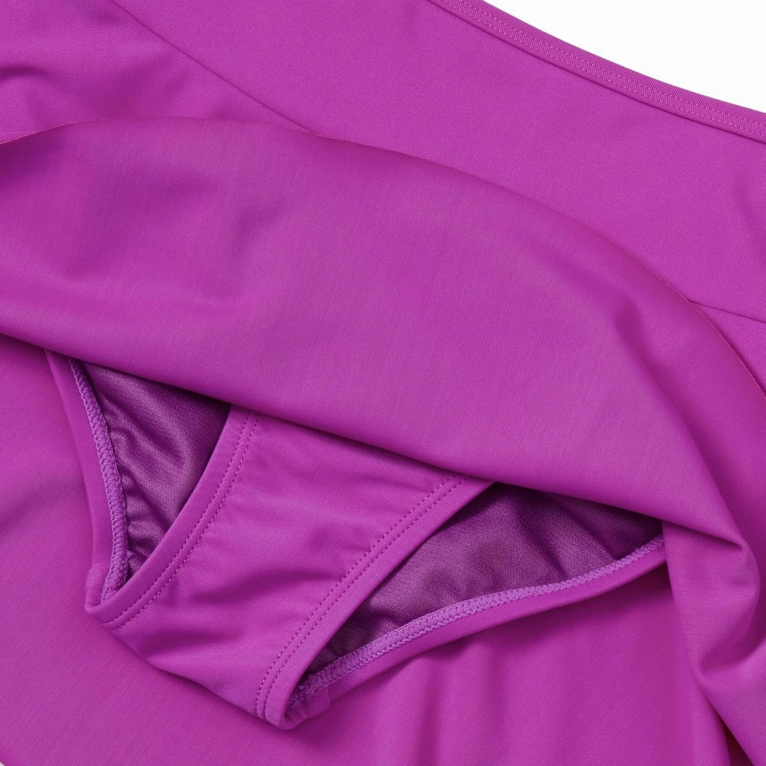 Lands' End Girls Slim Swim Mini Skirt Swim Bottoms