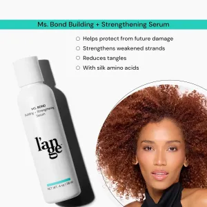 L'ANGE HAIR Ms. Bond Building   Strengthening Hair Serum | Restores Bonds | Intensive Treatment for Breakage Recovery | Mask for Smooth Finish | Moisturizing Formula | 4 fl oz Bottle