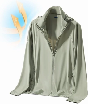 Large Size Sunscreen Fishing Clothing Men's Summer Detachable Anti-Uv Rash Guard Coat Ice Silk Sun Protection Clothing