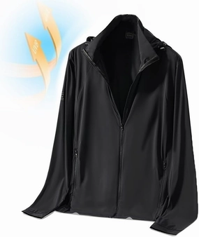 Large Size Sunscreen Fishing Clothing Men's Summer Detachable Anti-Uv Rash Guard Coat Ice Silk Sun Protection Clothing