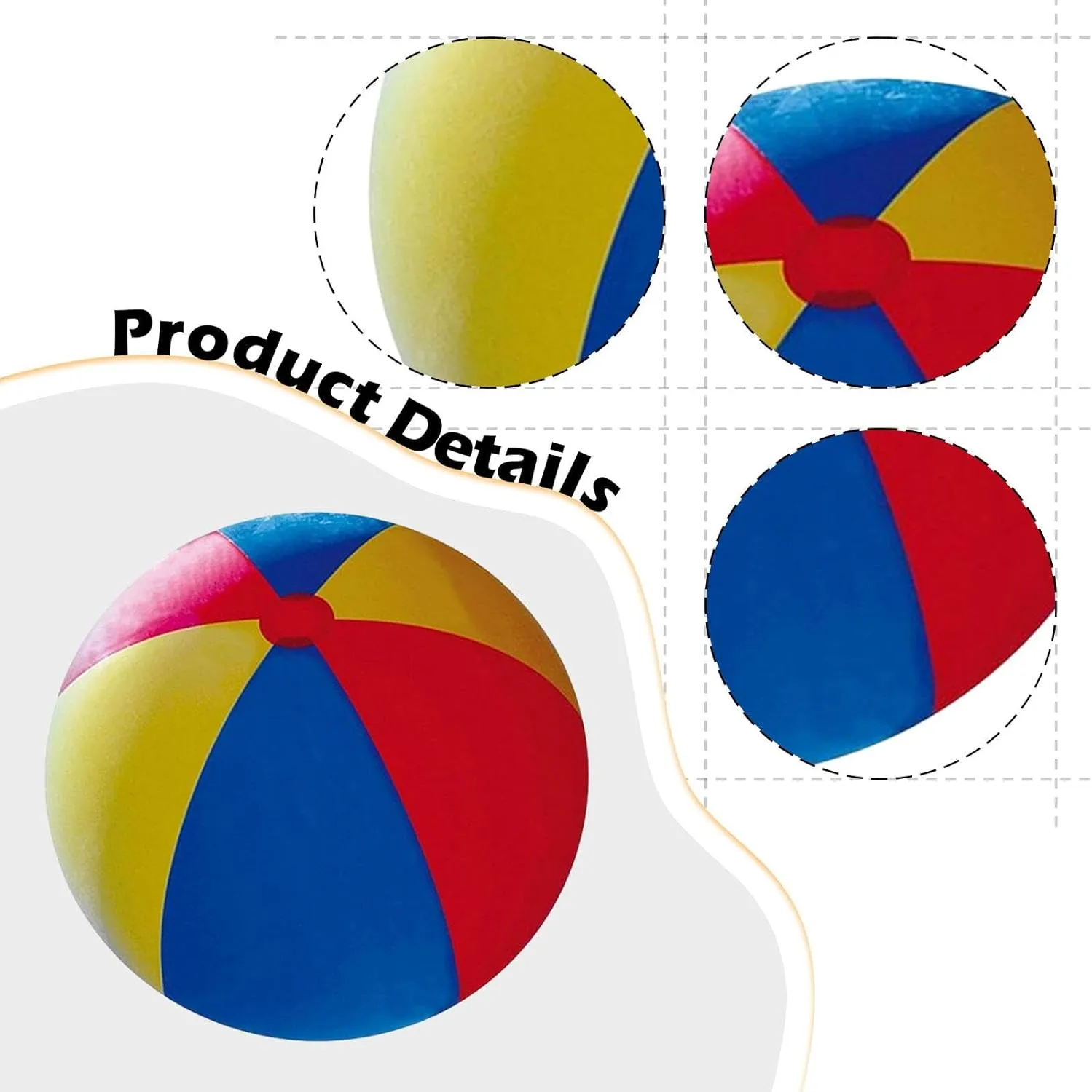 Lawn Game Toy Inflatable Beach Ball Event Party Large Entertainment Easy to Carry Games Swimming Pool Ball Interactive Toy