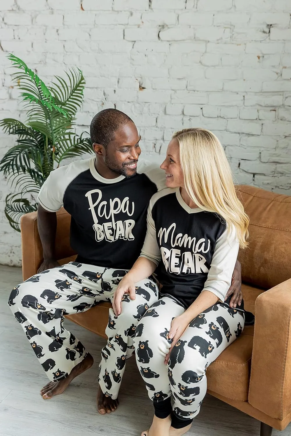 Lazy One Matching Family Pajama Sets for Adults, Kids, and Baby (Family Bear)