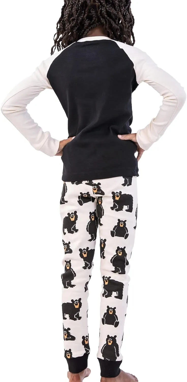 Lazy One Matching Family Pajama Sets for Adults, Kids, and Baby (Family Bear)
