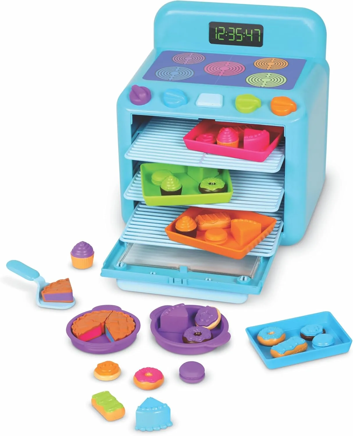 Learning Resources Sorting Sweets Mini Oven, Easy Bake Oven, Play Food, Kids Kitchen Playset, Pretend Play Toys, Mini Food, Sorting Toys, Montessori Cooking Set for Toddlers