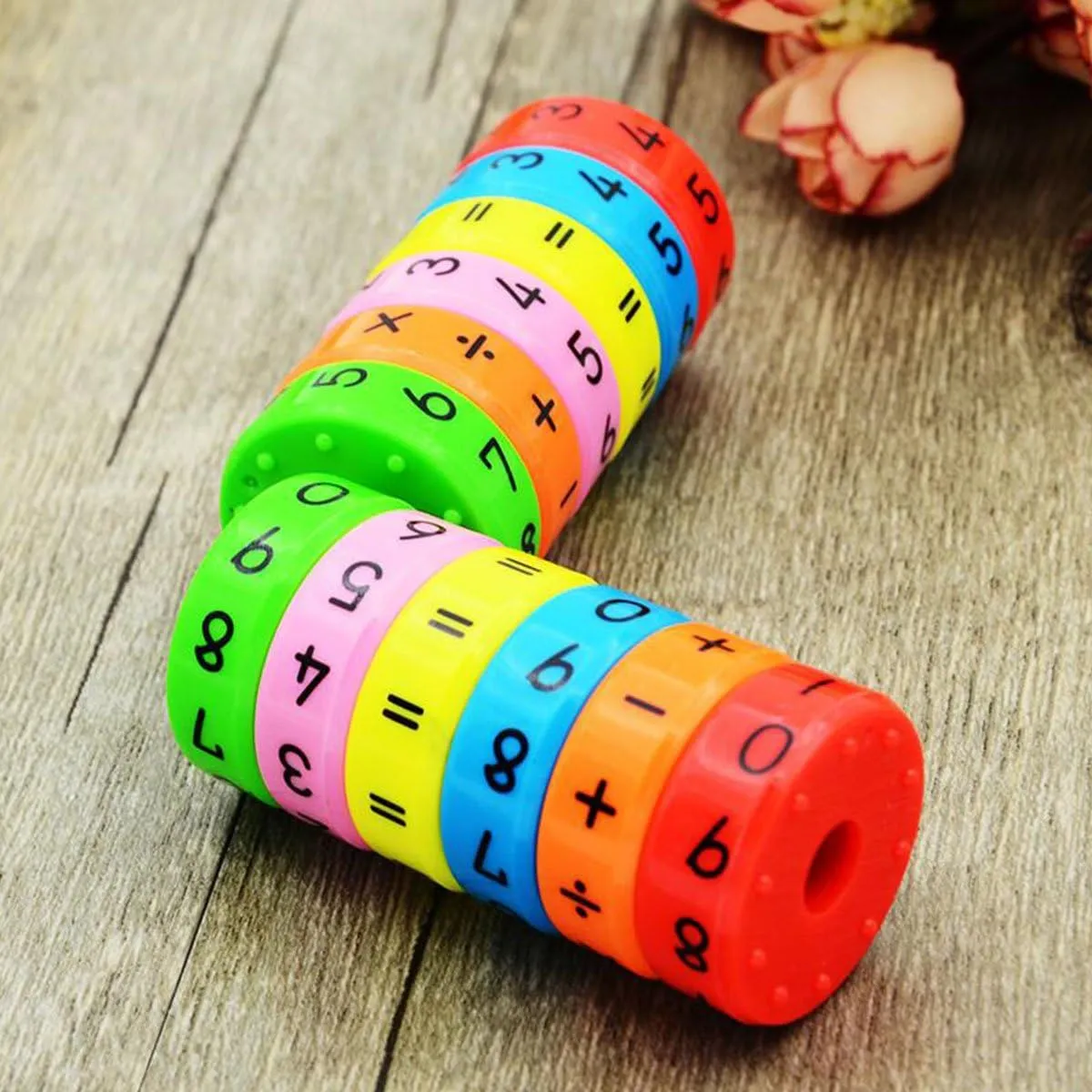 Learning Toys Math Toy Montessori Preschool Learning Educational Counting Game Numbers and Symbols Math Skills Colorful Fridge Kindergarden Educational Tools Math Blocks Great Gift for Kids