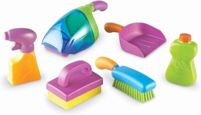Learning Resources New Sprouts Clean It! Toddler Playset, Pretend and Learn, 6 Pieces, Ages 2  