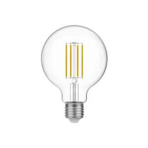 LED Filament Large Globe Bulb G95 7W 806LM E27 Clear 2700K Dimmable