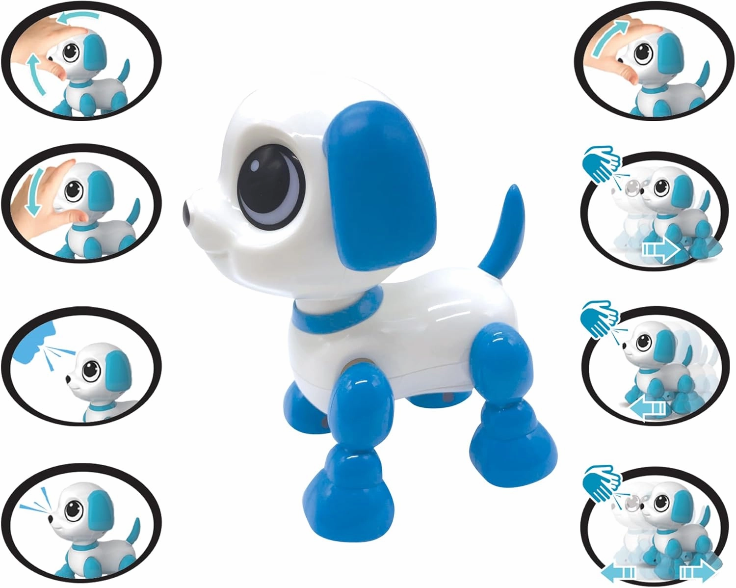 Lexibook Power Puppy - Mini - My Little Robot Dog - Robot Dog with Sounds, Music, Light Effects, Voice Repeat and Sound Reaction, Toy for Boys and Girls - ROB02DOG