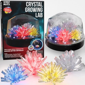 Light up Crystal Growing Kit by Be Amazing Toys - Grow 4 Large Crystals with Light up Display Dome - DIY Educational Science Toys - Cool STEM Gift for Boys & Girls 10 